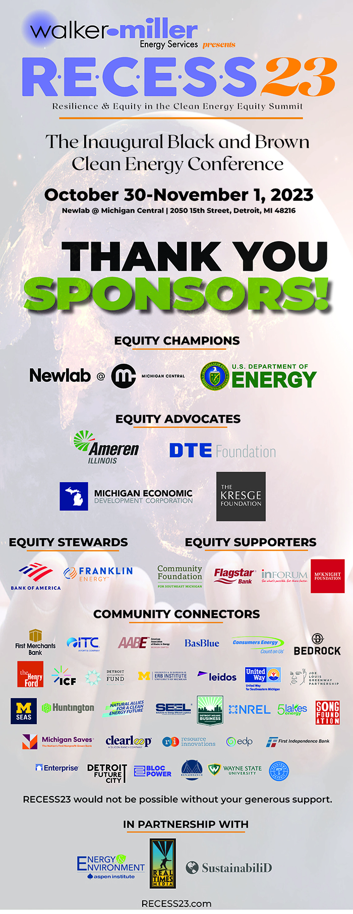Thank You Sponsors